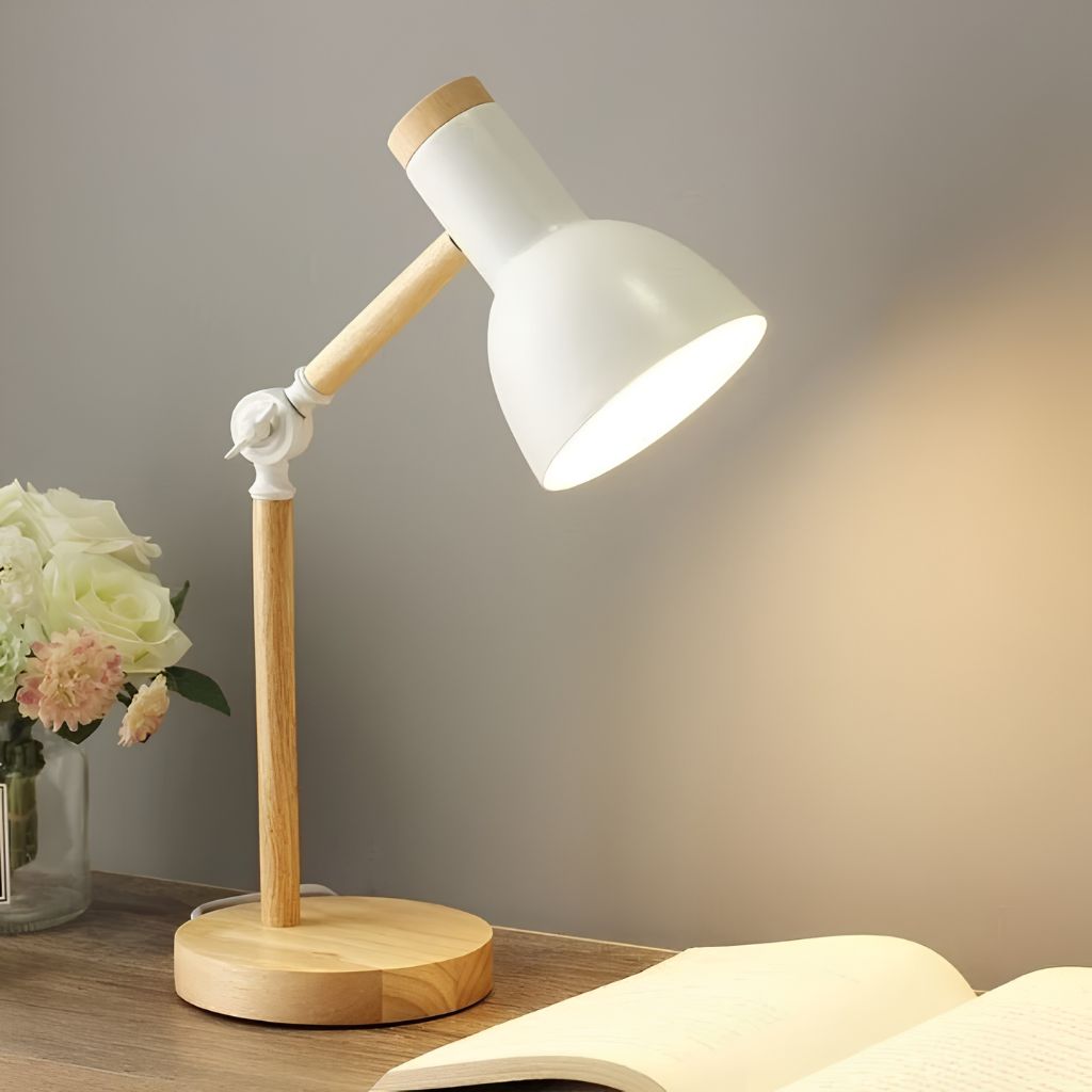 Scandinavian Wooden LED Desk Lamp - Tegulane Global