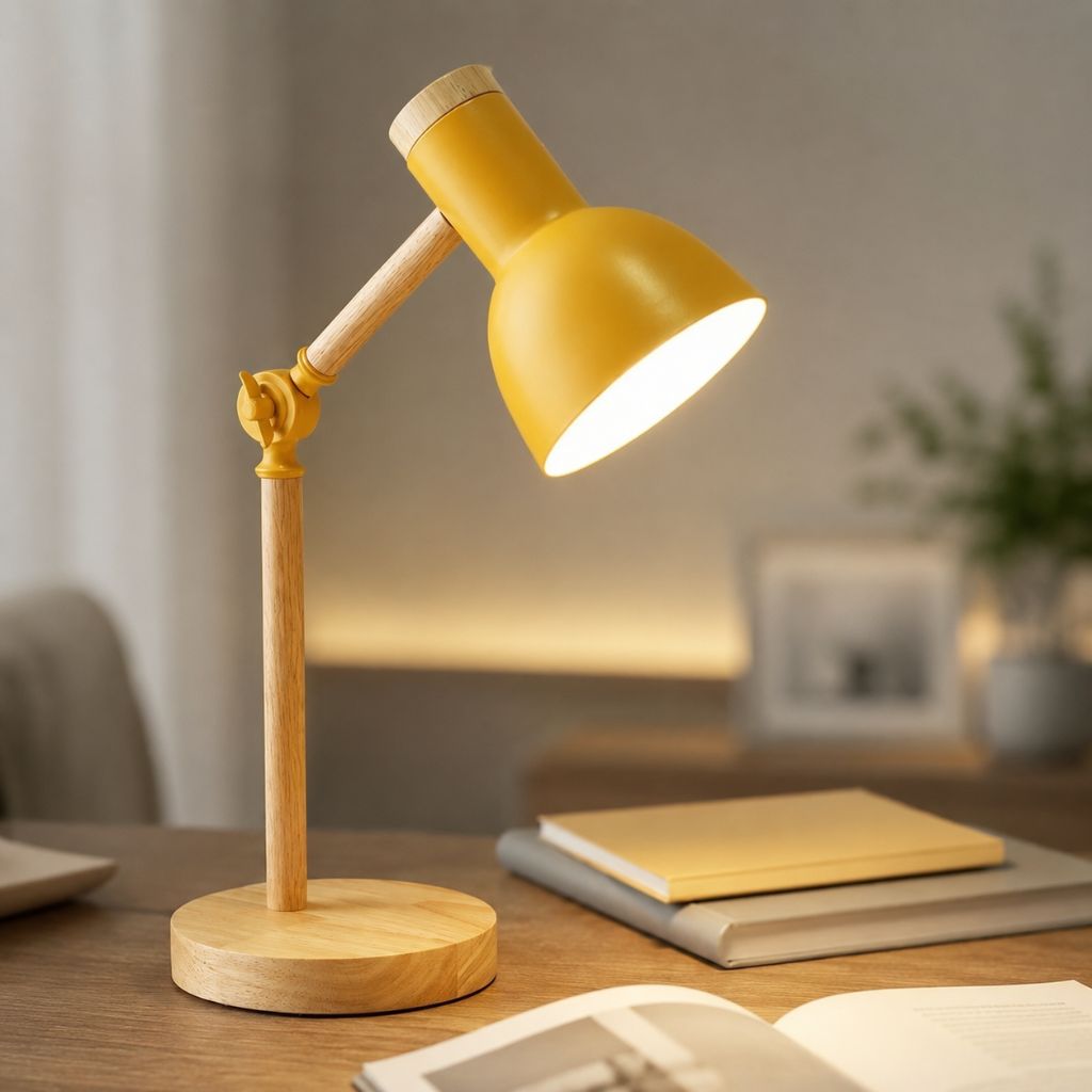 Scandinavian Wooden LED Desk Lamp - Tegulane Global