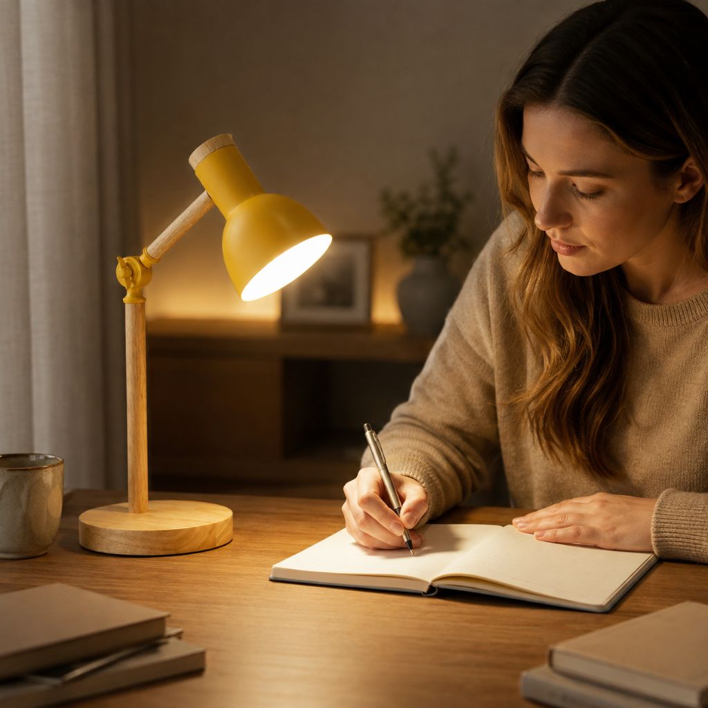 Scandinavian Wooden LED Desk Lamp - Tegulane Global