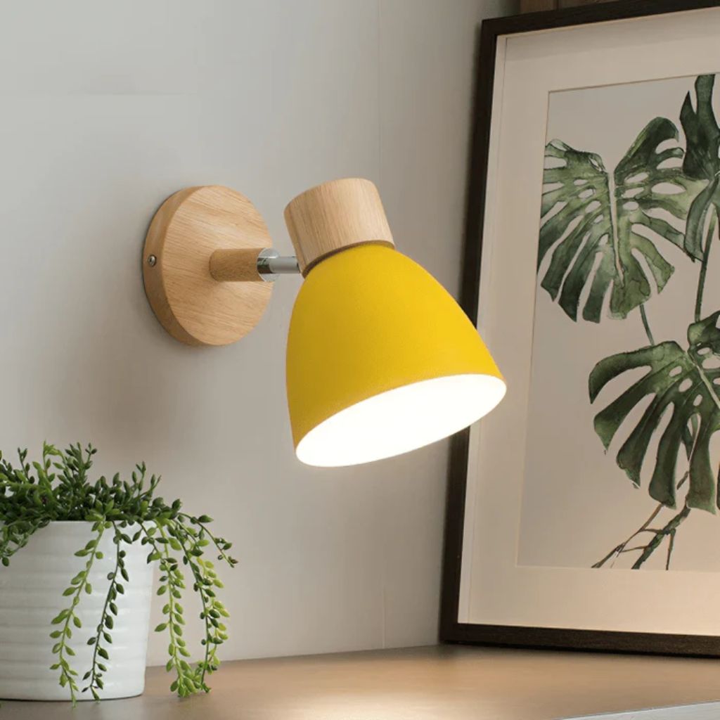 Scandinavian Wooden Wall Light Sconce - Tegulane Global