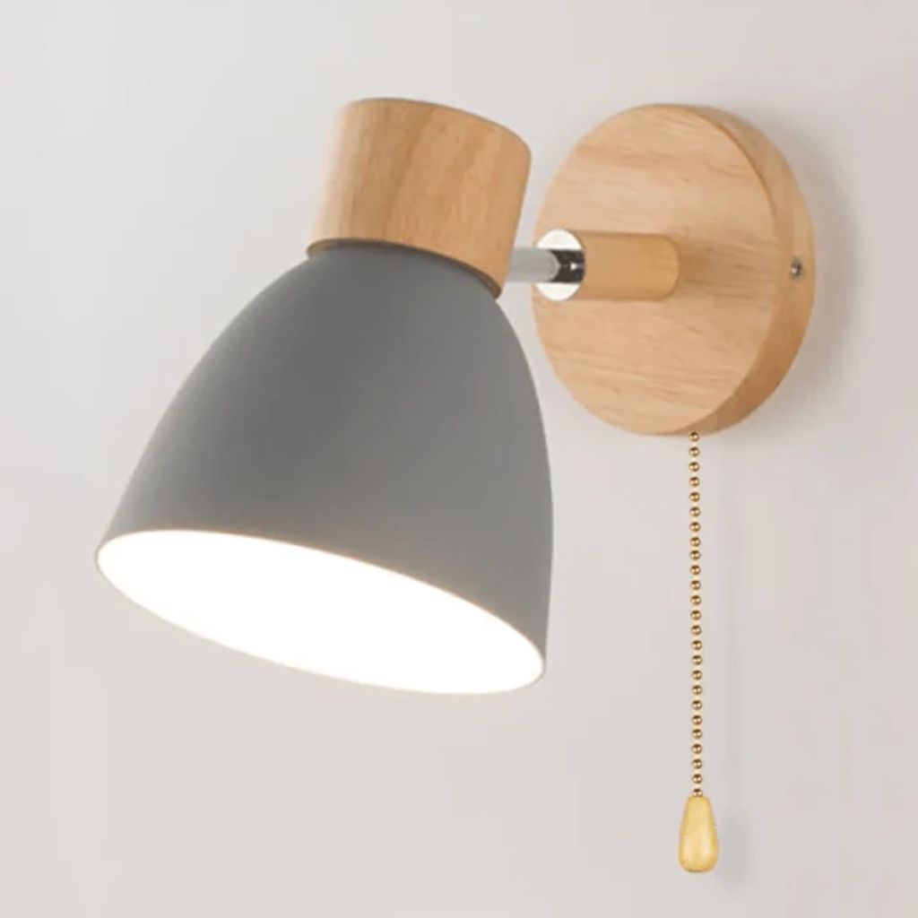 Scandinavian Wooden Wall Light Sconce - Tegulane Global