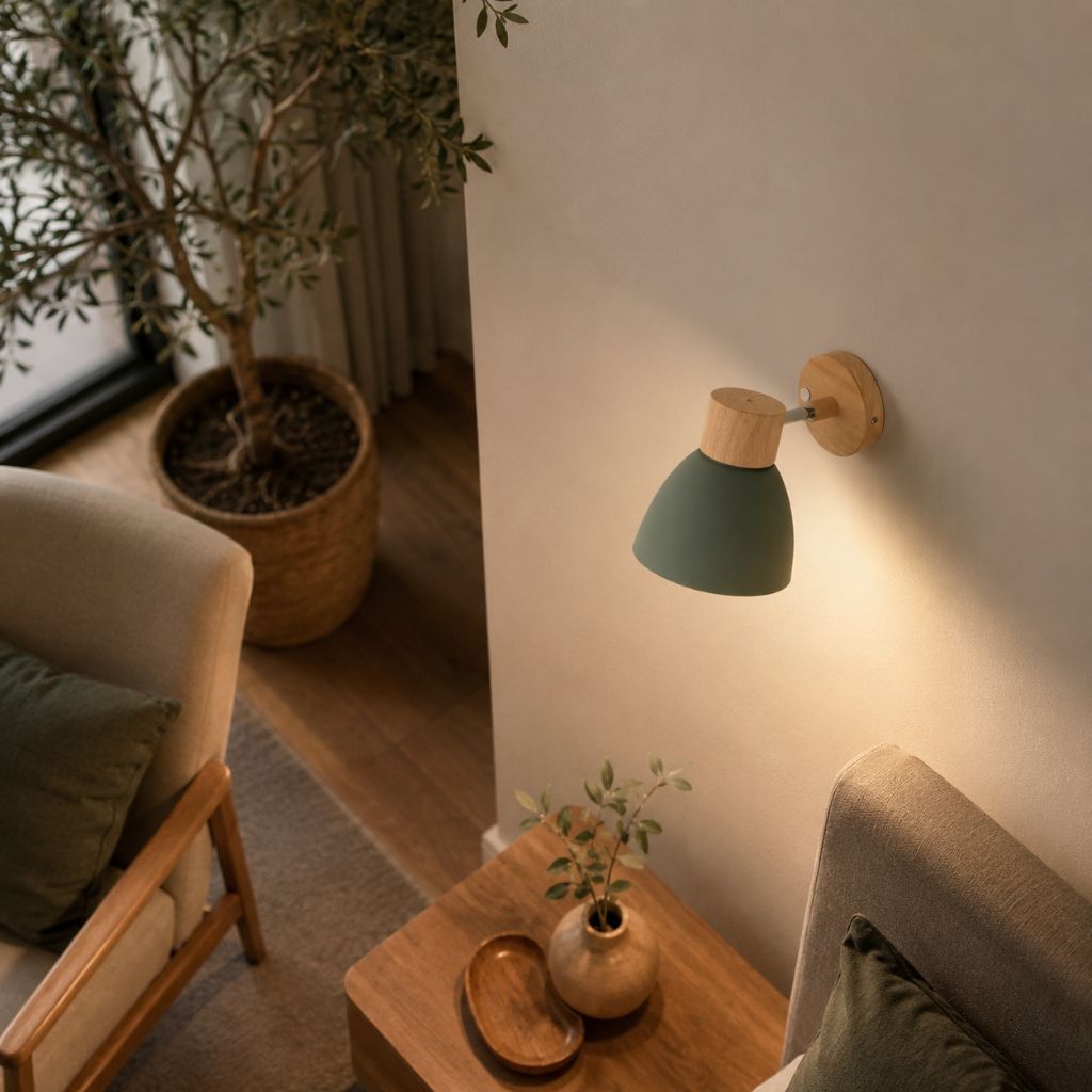 Scandinavian Wooden Wall Light Sconce - Tegulane Global