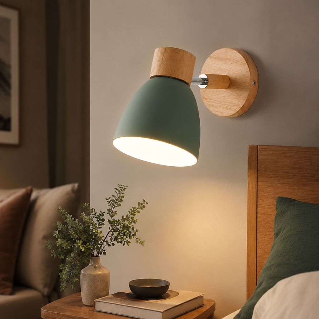 Scandinavian Wooden Wall Light Sconce - Tegulane Global