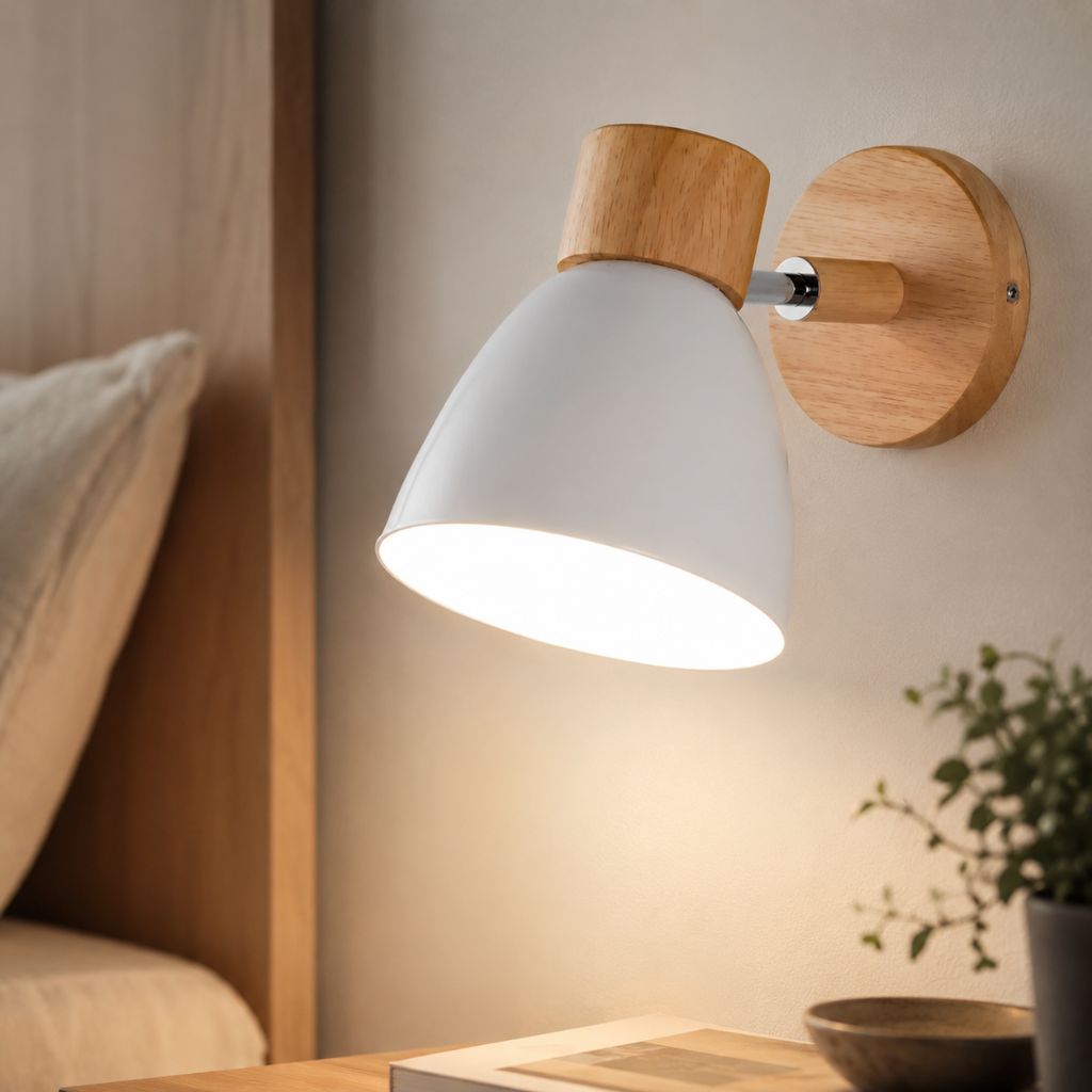 Scandinavian Wooden Wall Light Sconce - Tegulane Global