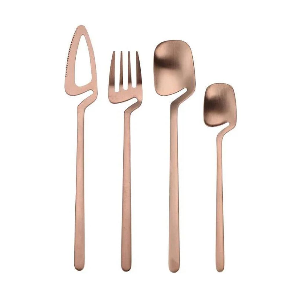 Skeleton Cutlery Set – Luxe Stainless Steel with Bold Contemporary Design - Tegulane Global