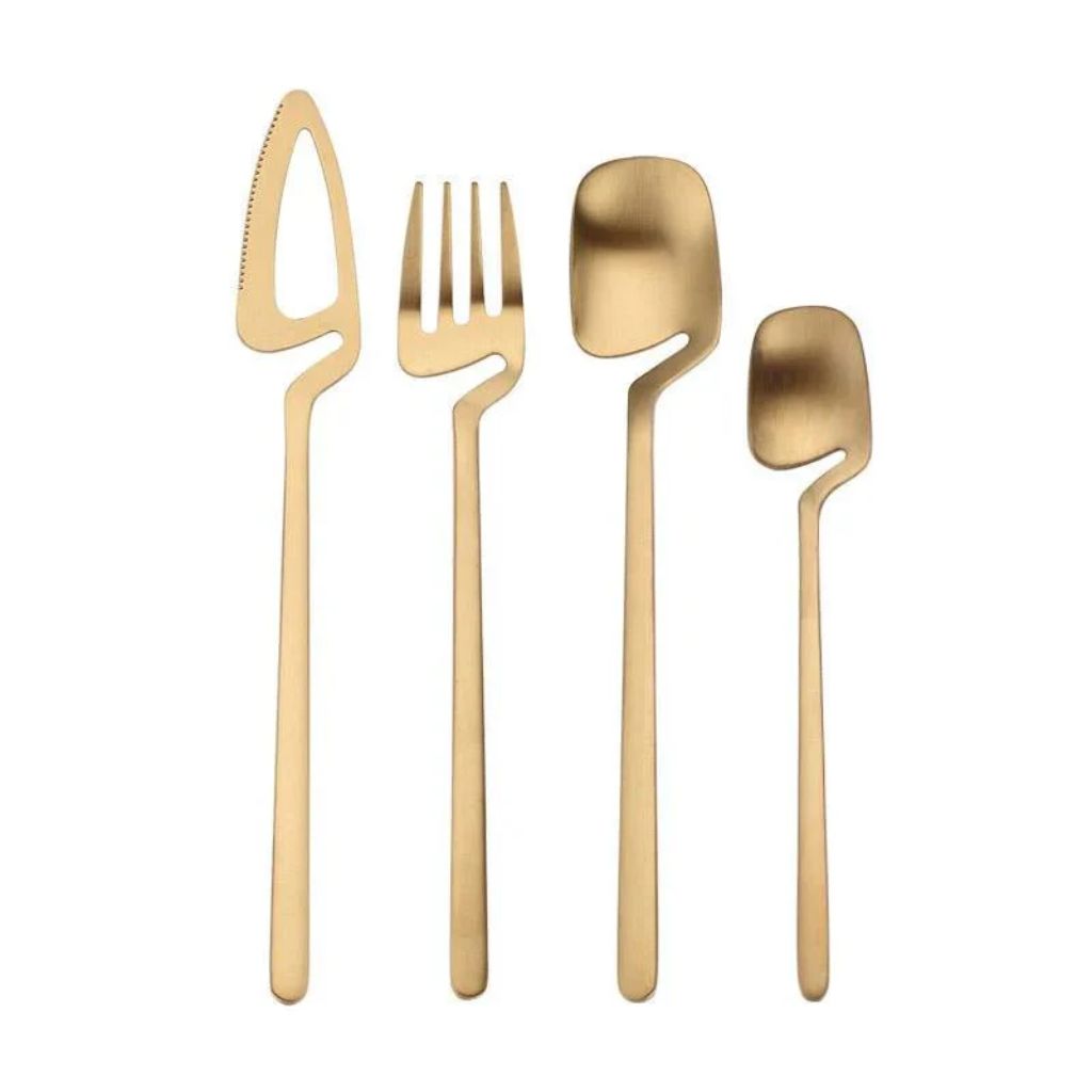 Skeleton Cutlery Set – Luxe Stainless Steel with Bold Contemporary Design - Tegulane Global