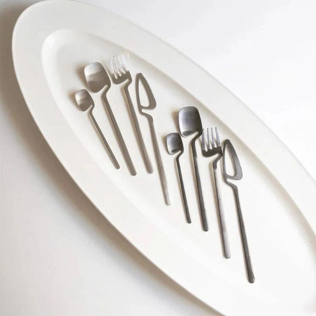 Skeleton Cutlery Set – Luxe Stainless Steel with Bold Contemporary Design - Tegulane Global