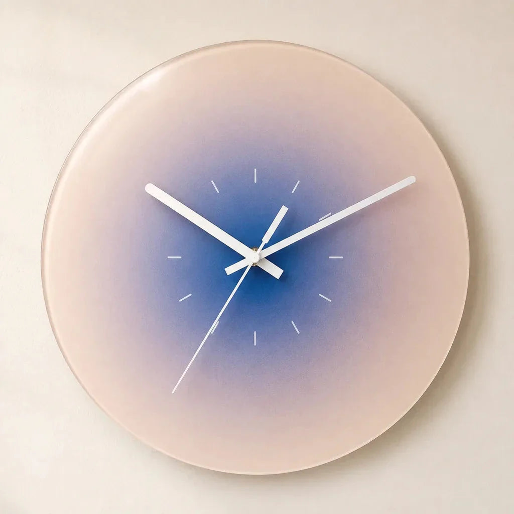 SkyGlow Sky-Inspired Glass Wall Clock - Tegulane Global