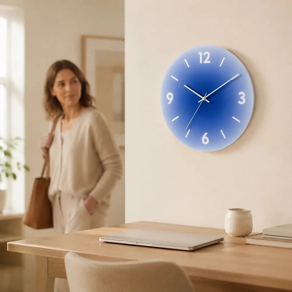 SkyGlow Sky-Inspired Glass Wall Clock - Tegulane Global