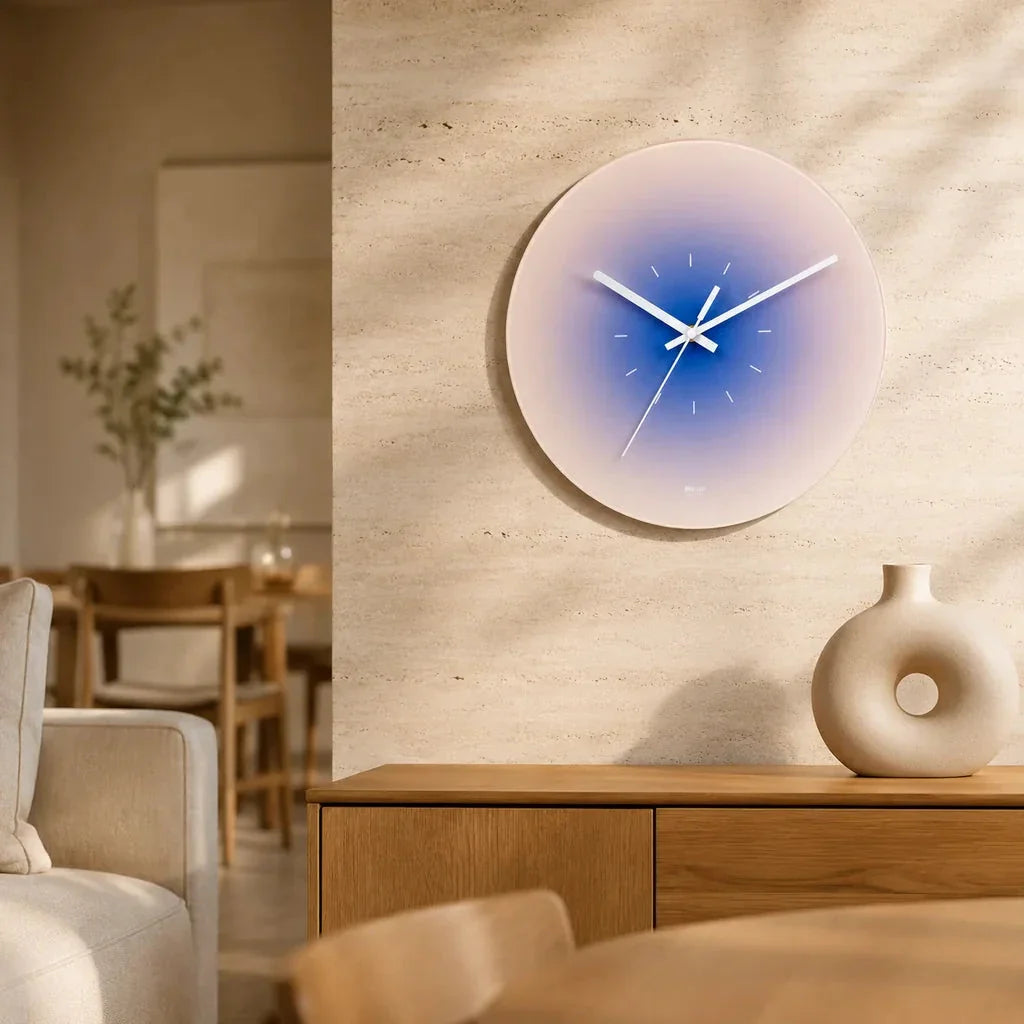 SkyGlow Sky-Inspired Glass Wall Clock - Tegulane Global