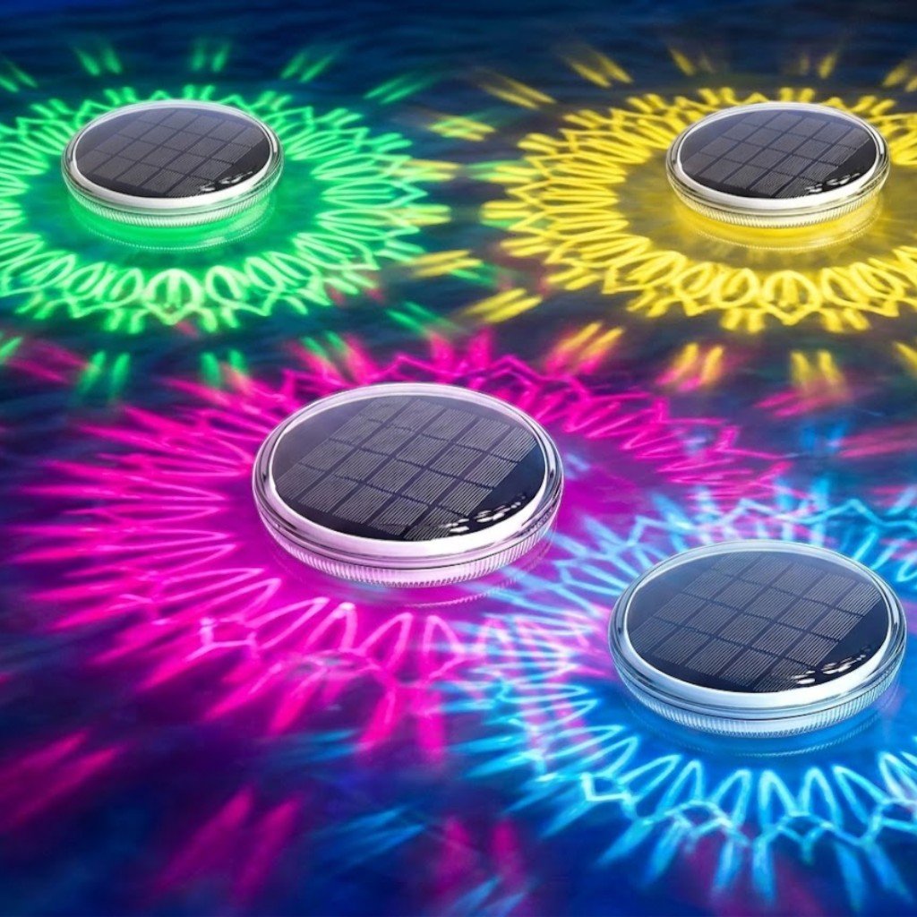 Solar Colorful LED Floating Pool Lights With Remote Control - Tegulane Global