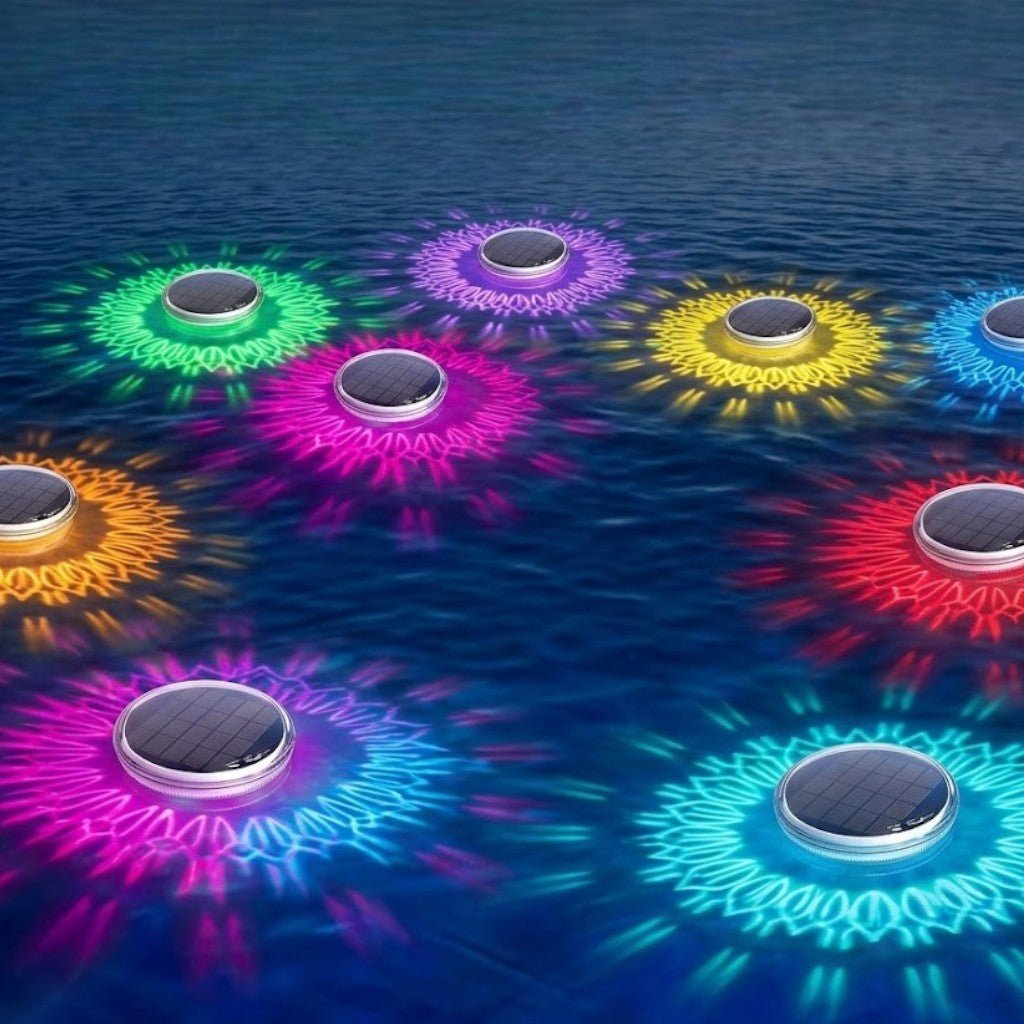 Solar Colorful LED Floating Pool Lights With Remote Control - Tegulane Global