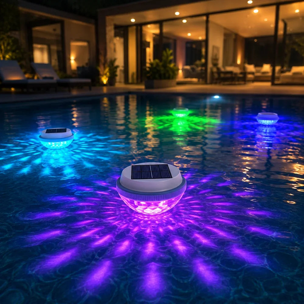 Solar Floating Pool Light RGB IP65 Waterproof Colour Changing Lamp - Tegulane Global