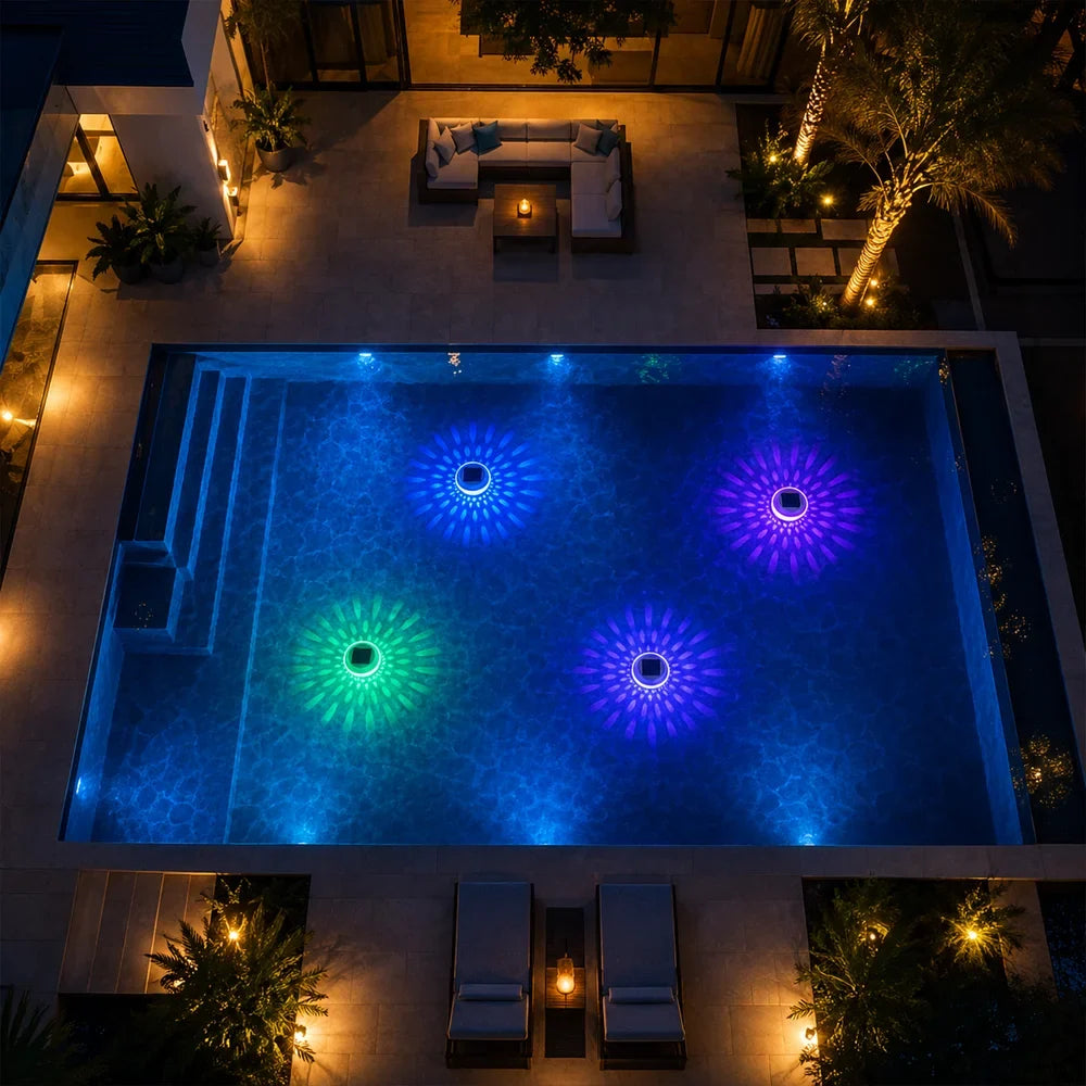 Solar Floating Pool Light RGB IP65 Waterproof Colour Changing Lamp - Tegulane Global