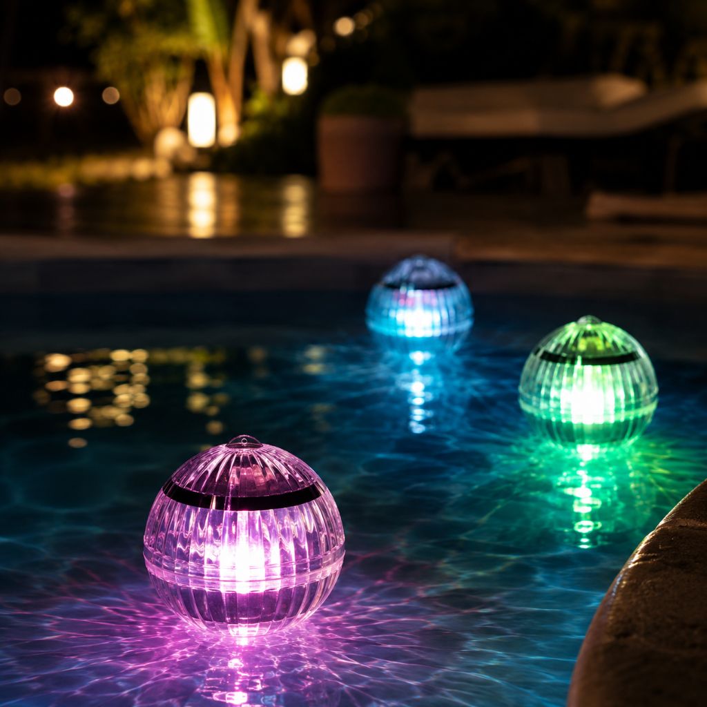 Solar Floating Pool Lights RGB Colour Changing - Waterproof LED Ball - Tegulane Global