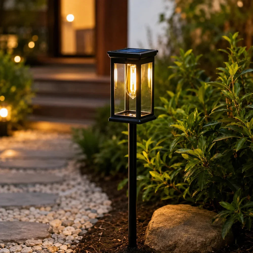 Solar Garden Pathway Post Light Weather-Resistant Set - Tegulane Global