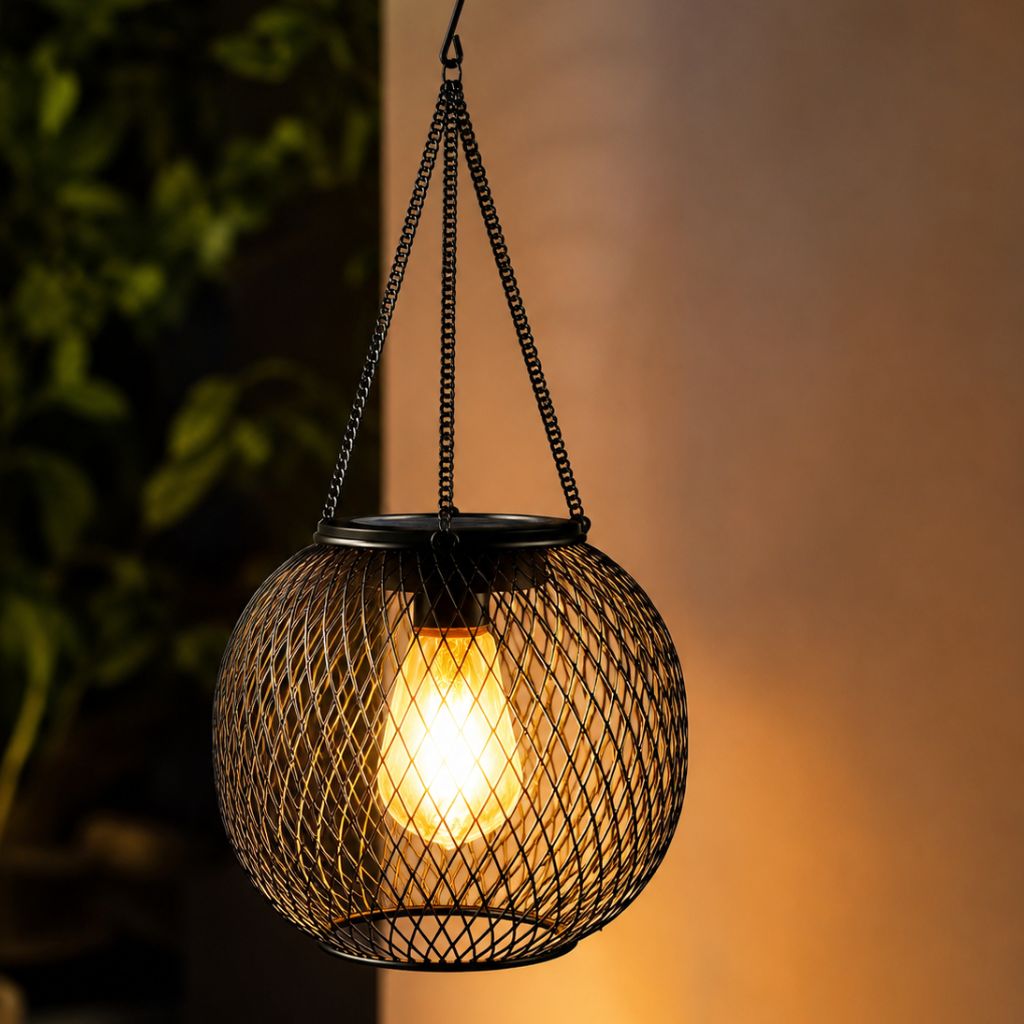 Solar Hanging Lantern Outdoor IP65 Waterproof Auto Sensor - Tegulane Global