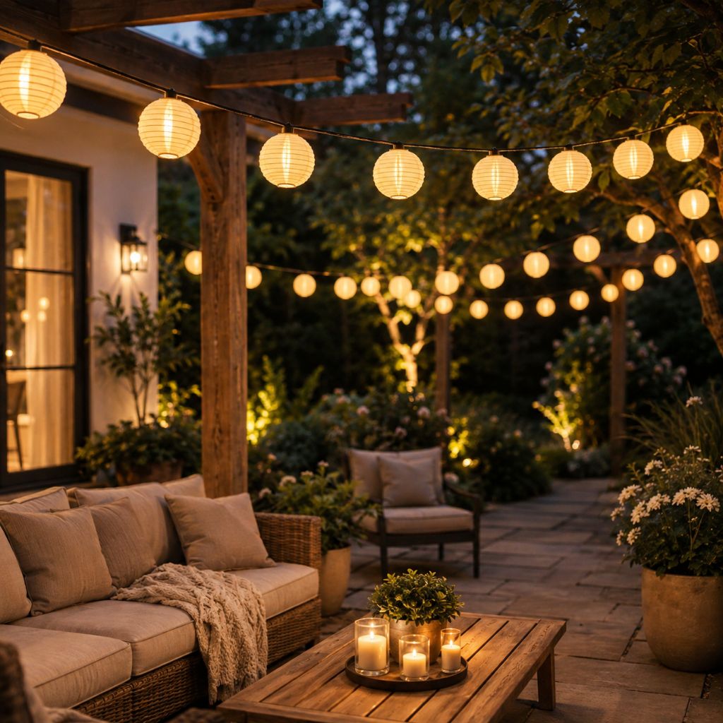 Solar Lantern String Lights IP65 Waterproof Outdoor Garden Patio Decor - Tegulane Global