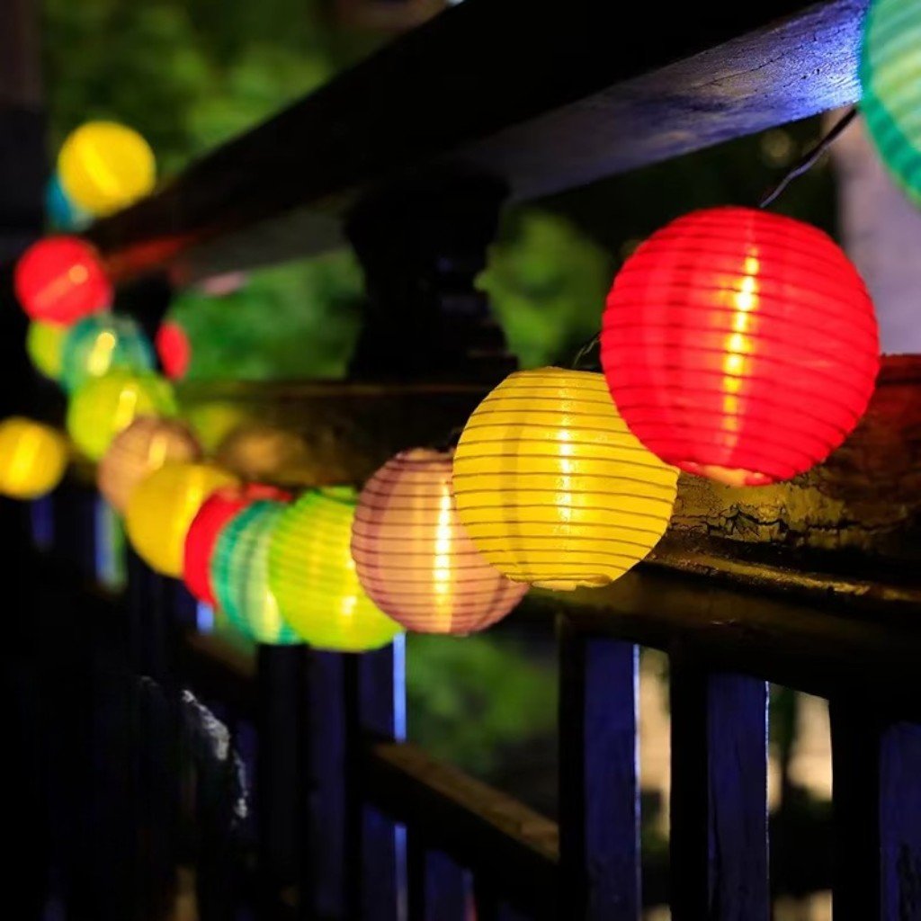 Solar Lantern String Lights IP65 Waterproof Outdoor Garden Patio Decor - Tegulane Global