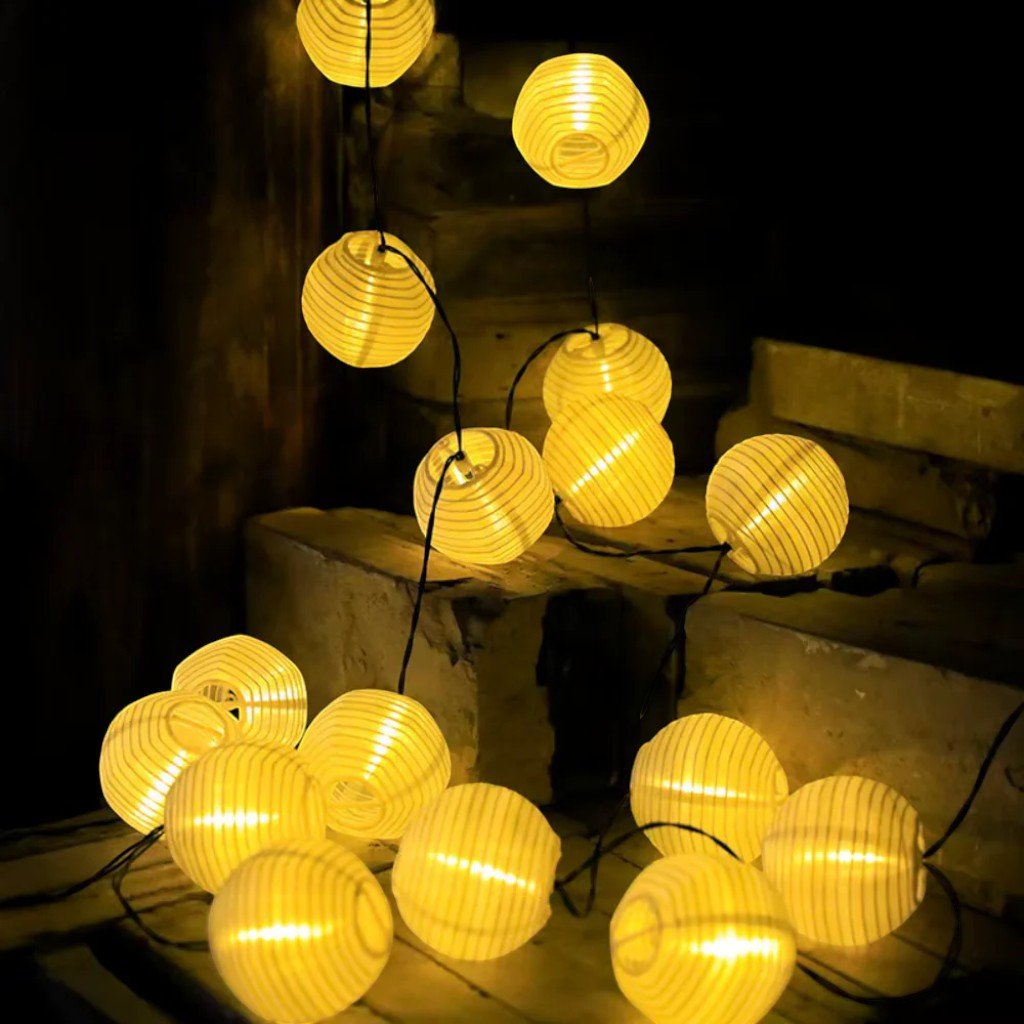 Solar Lantern String Lights IP65 Waterproof Outdoor Garden Patio Decor - Tegulane Global