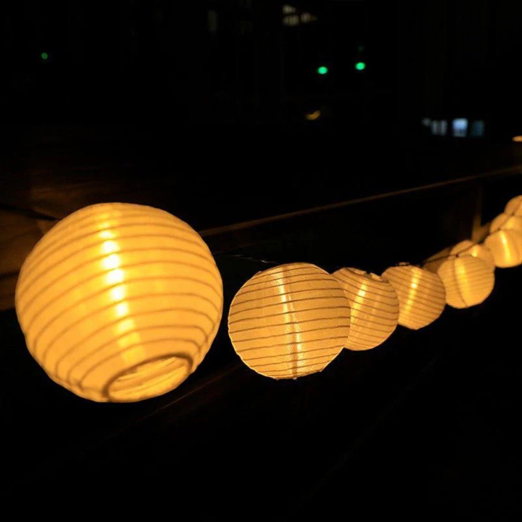 Solar Lantern String Lights IP65 Waterproof Outdoor Garden Patio Decor - Tegulane Global