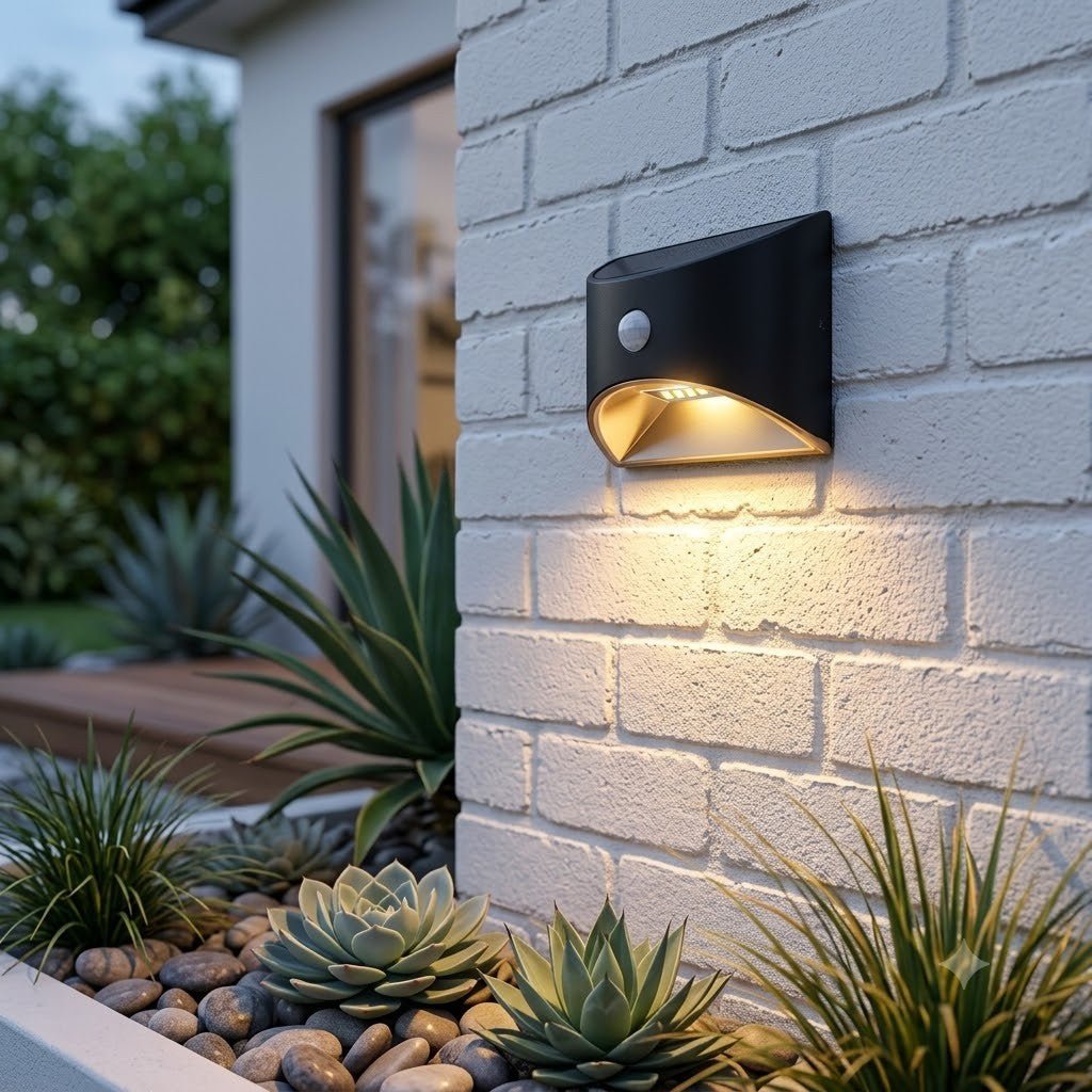 Solar Outdoor Garden Wall Light PIR Motion Sensor IP65 Waterproof Lamp - Tegulane Global