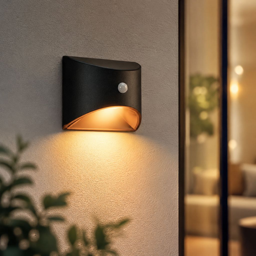 Solar Outdoor Garden Wall Light PIR Motion Sensor IP65 Waterproof Lamp - Tegulane Global