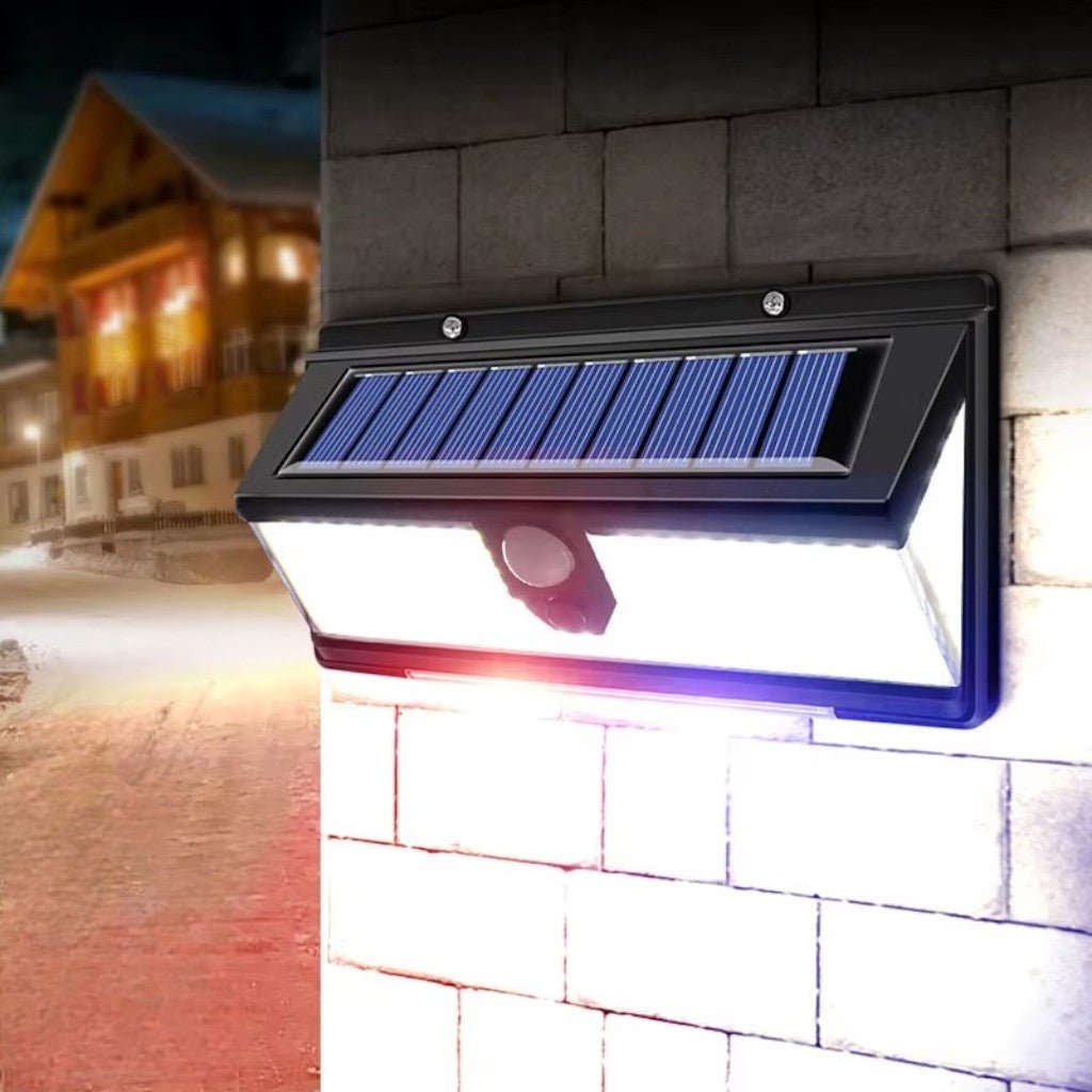 Solar Outdoor Wall Light LED PIR Motion Sensor IP65 - Tegulane Global