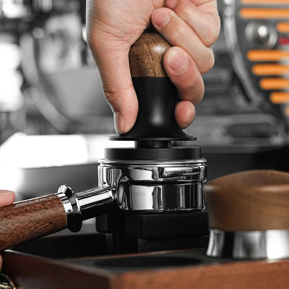 Spring Loaded MHW-3BOMBER Espresso Tamper - Tegulane Global