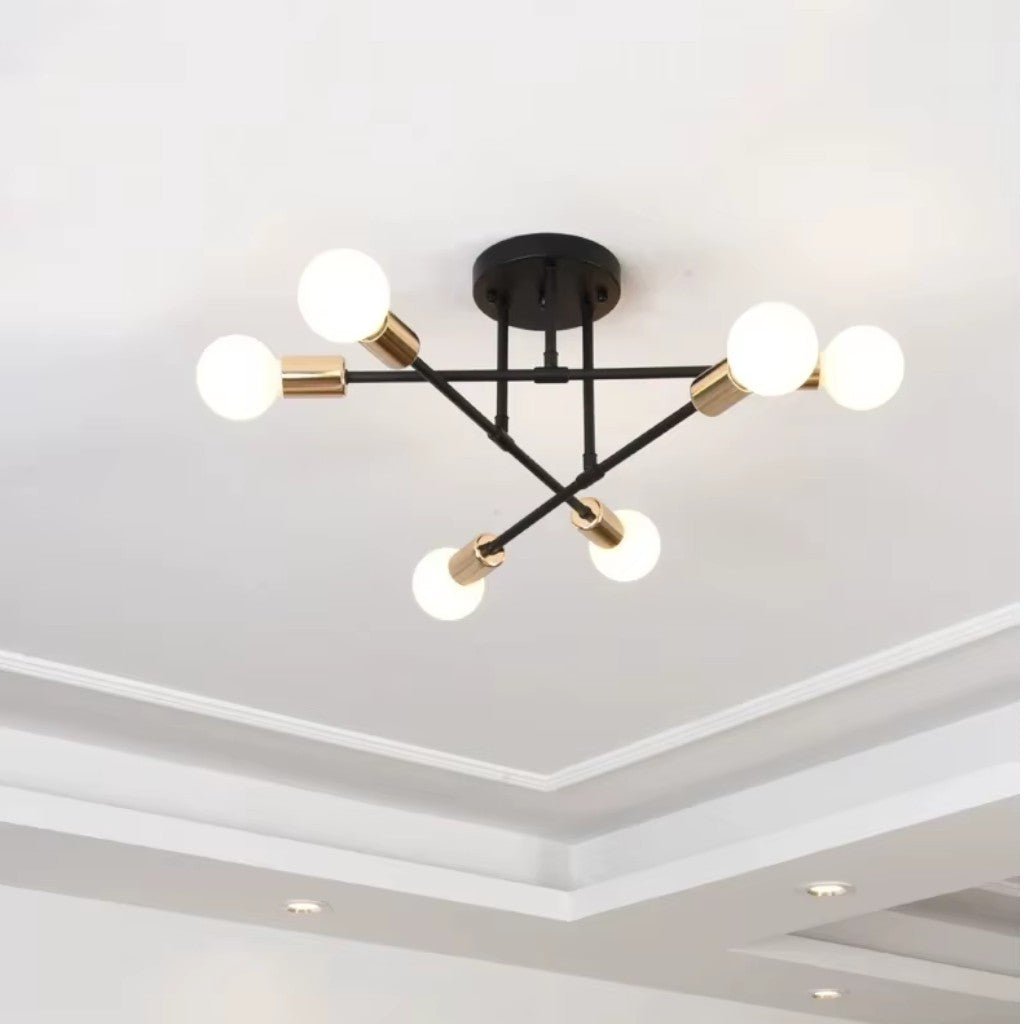 Sputnik Mid Century LED Ceiling Light - Tegulane Global