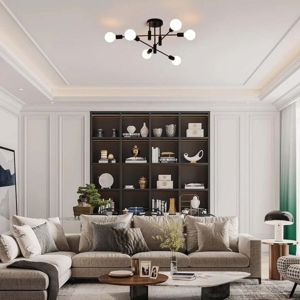 Sputnik Mid Century LED Ceiling Light - Tegulane Global