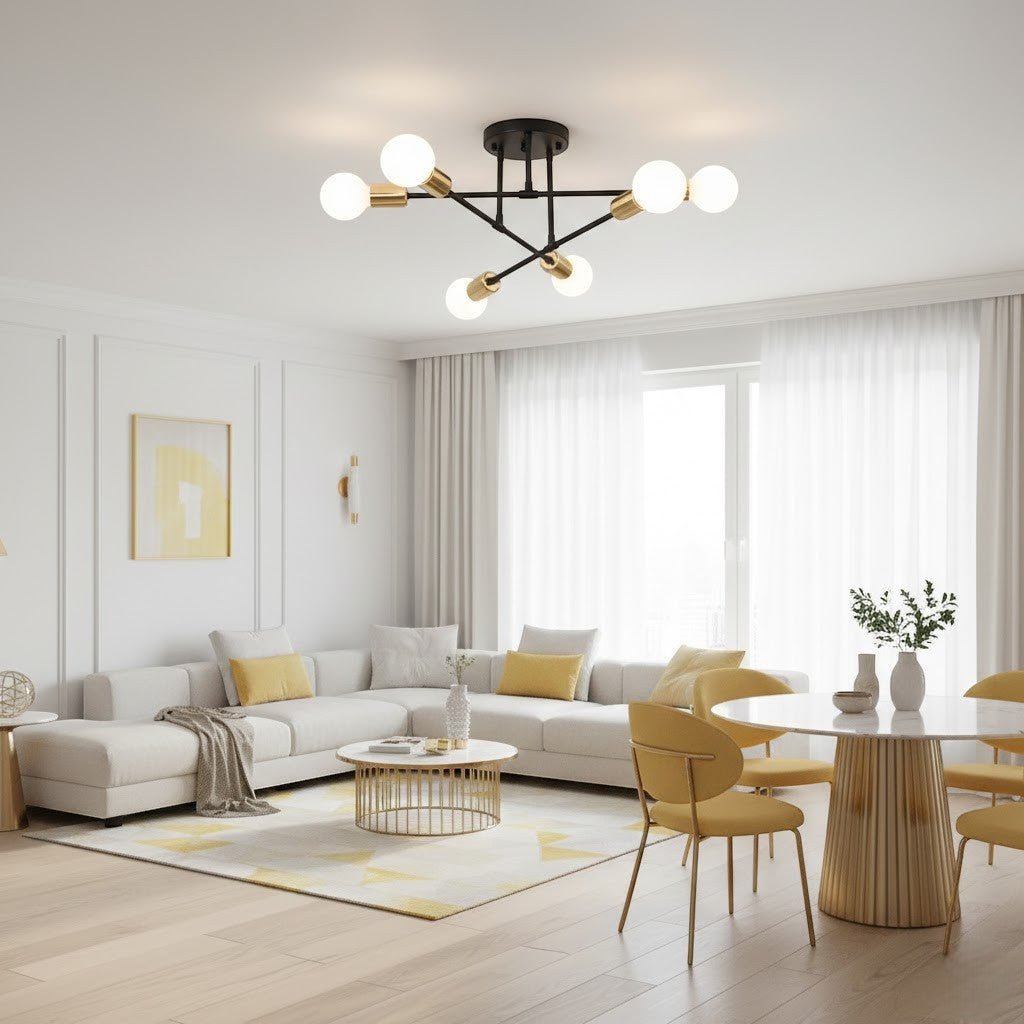 Sputnik Mid Century LED Ceiling Light - Tegulane Global