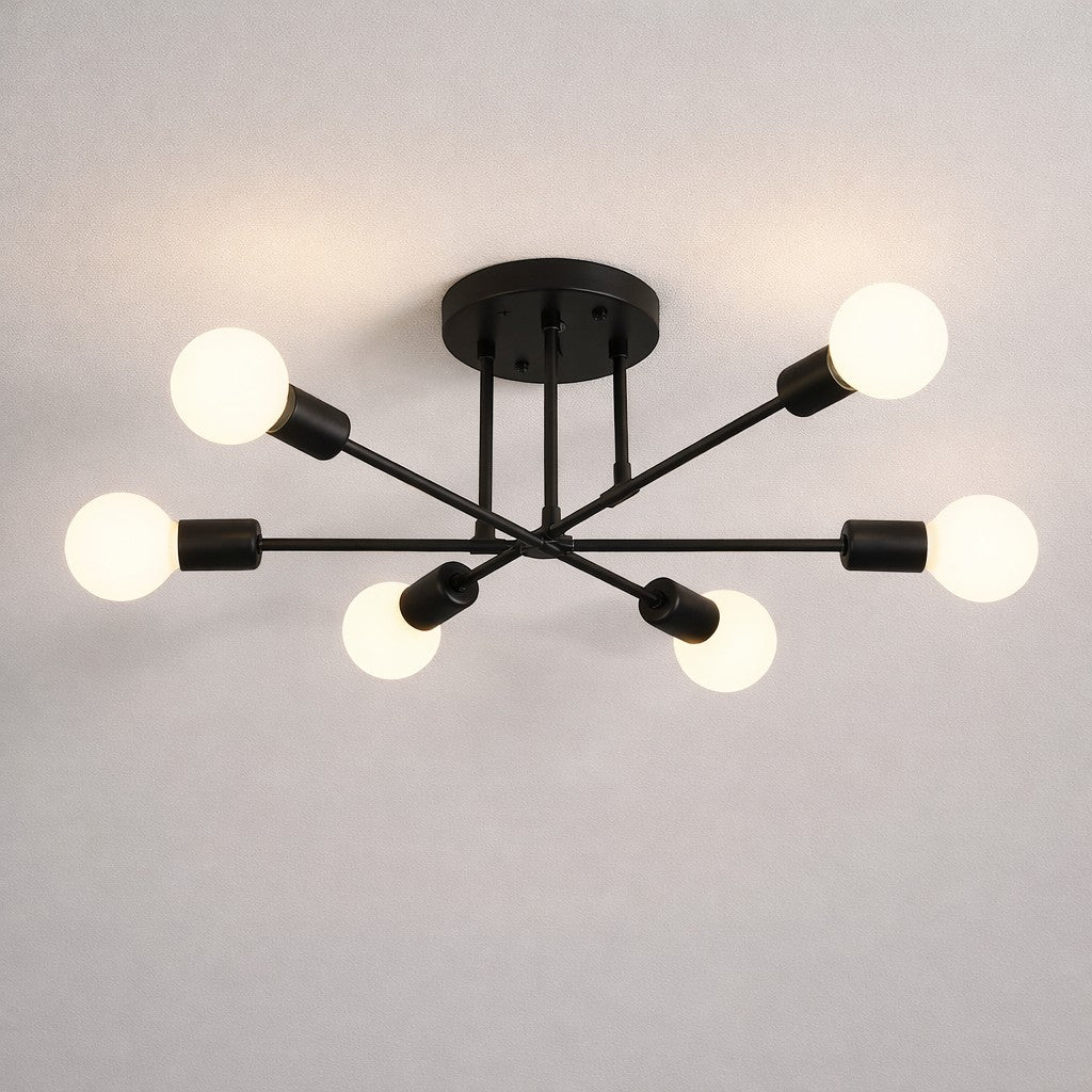 Sputnik Mid Century LED Ceiling Light - Tegulane Global