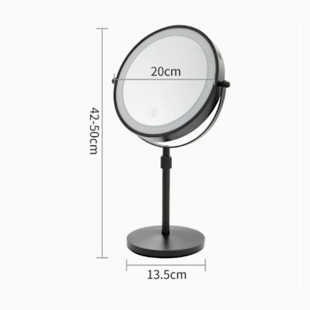 Standing LED Makeup Mirror for Bathroom - Tegulane Global