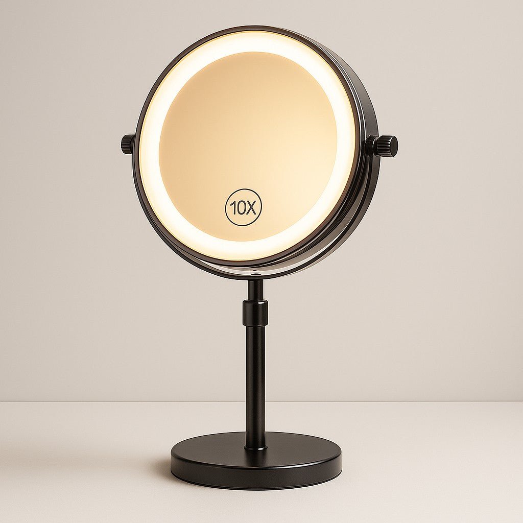 Standing LED Makeup Mirror for Bathroom - Tegulane Global