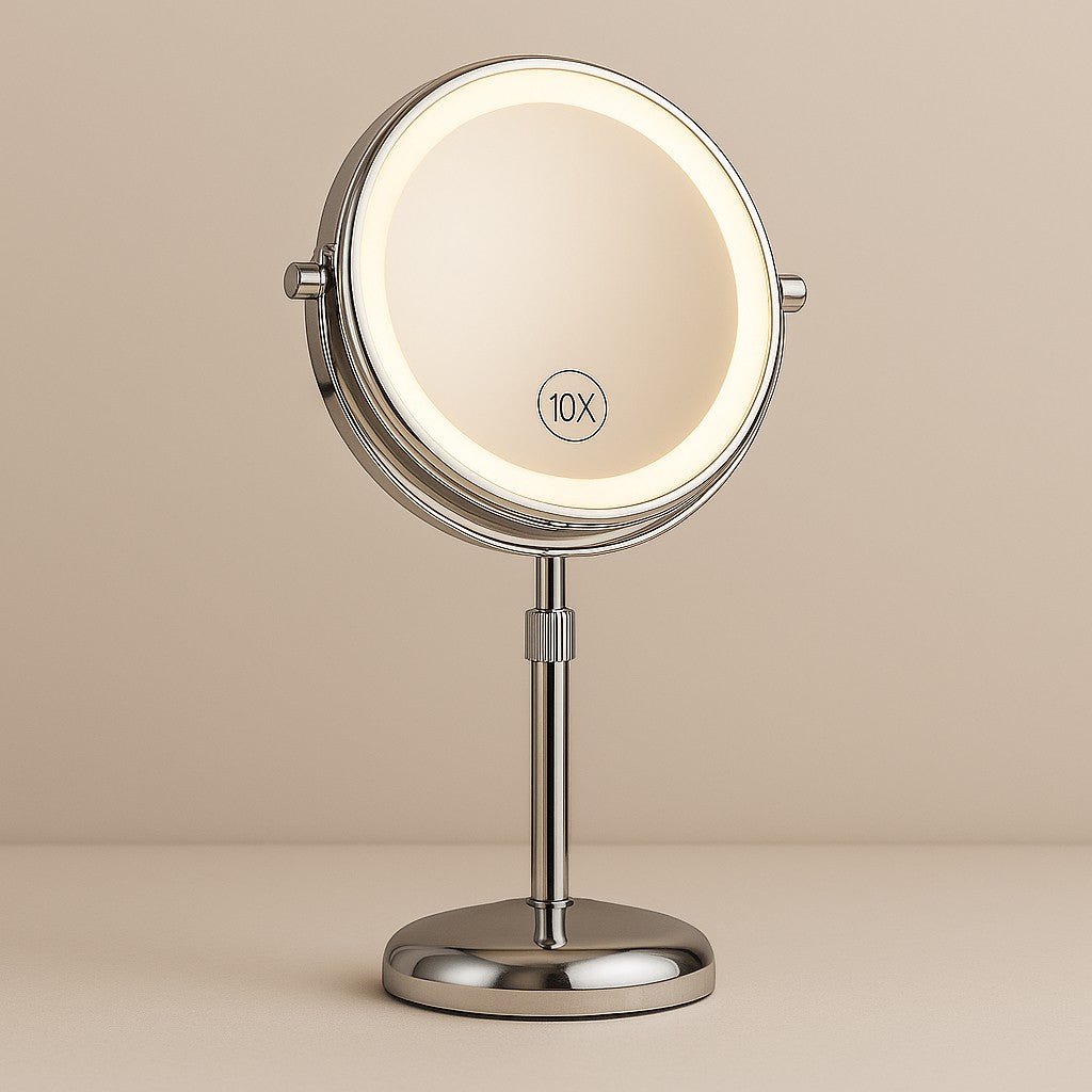 Standing LED Makeup Mirror for Bathroom - Tegulane Global