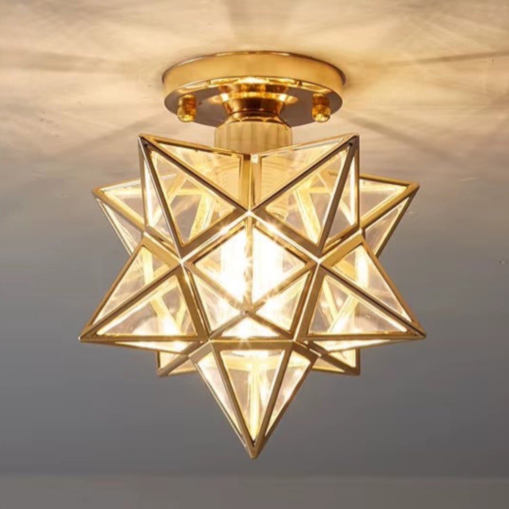StarLight Star-Shaped Semi Flush Mount Ceiling Light - Tegulane Global