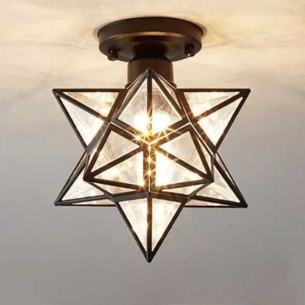 StarLight Star-Shaped Semi Flush Mount Ceiling Light - Tegulane Global