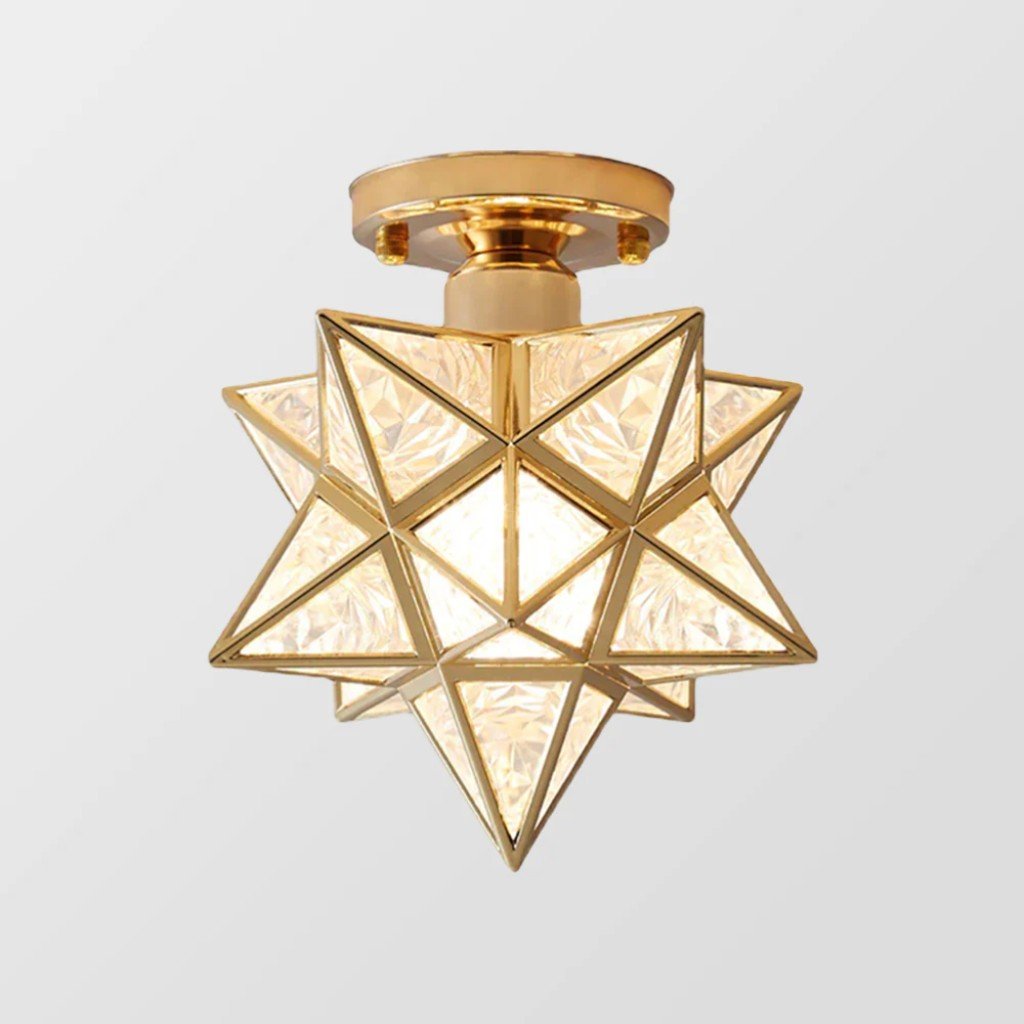 StarLight Star-Shaped Semi Flush Mount Ceiling Light - Tegulane Global