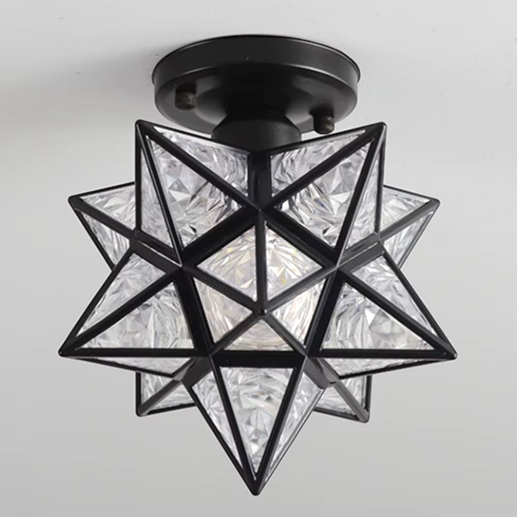 StarLight Star-Shaped Semi Flush Mount Ceiling Light - Tegulane Global