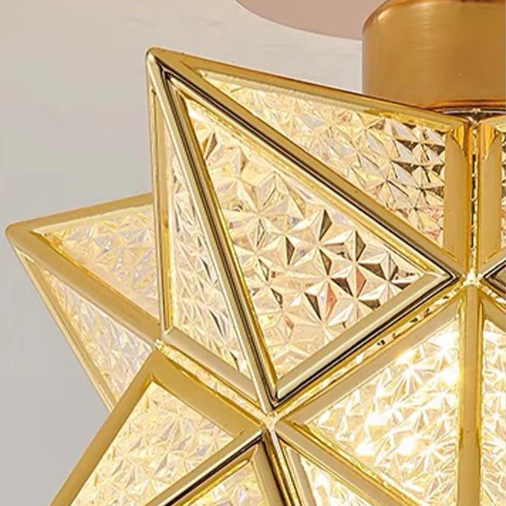 StarLight Star-Shaped Semi Flush Mount Ceiling Light - Tegulane Global