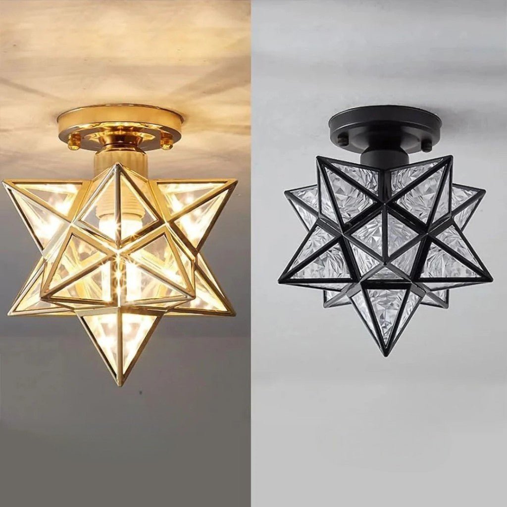 StarLight Star-Shaped Semi Flush Mount Ceiling Light - Tegulane Global