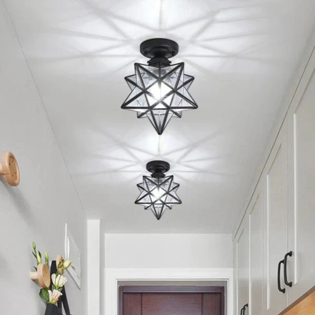 StarLight Star-Shaped Semi Flush Mount Ceiling Light - Tegulane Global