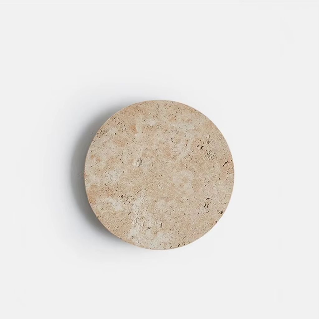 Stone-Inspired Round Wall Lamp - Tegulane Global