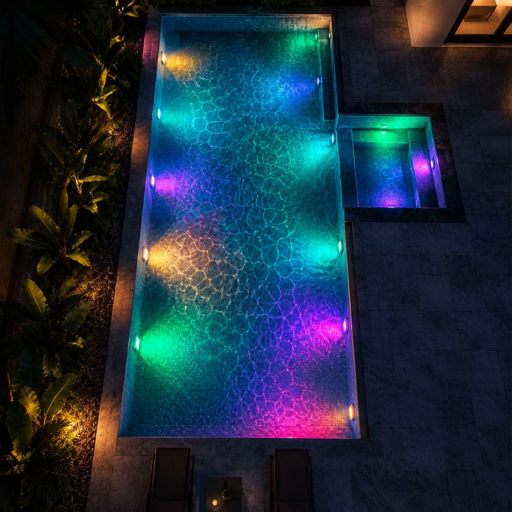 Submersible Pool Light Rechargeable RGB LED with Remote Control - Tegulane Global