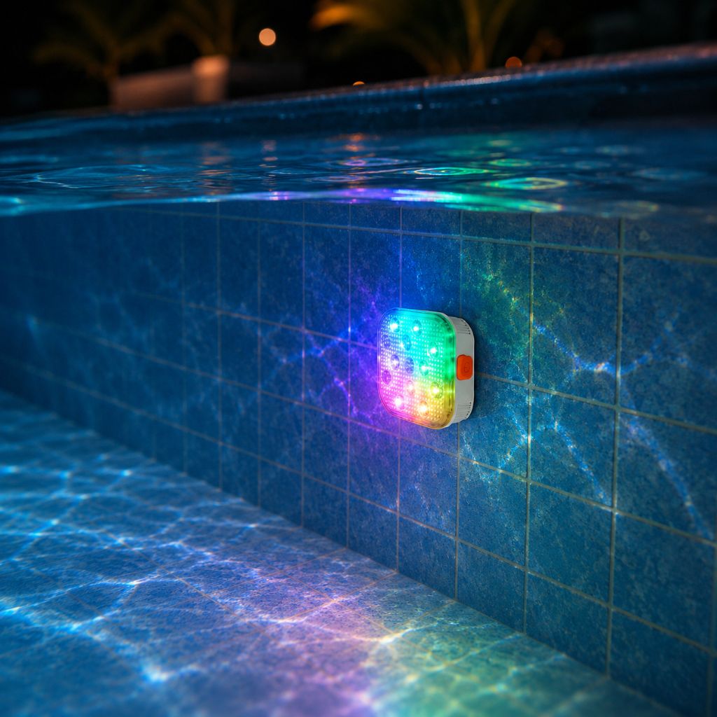 Submersible Pool Light Rechargeable RGB LED with Remote Control - Tegulane Global