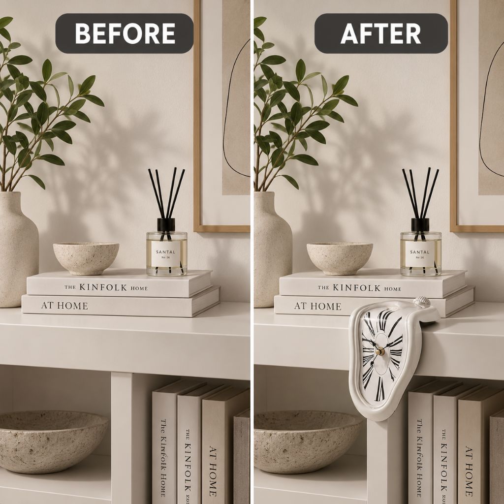Surreal Melting Quartz Table Clock - Tegulane Global