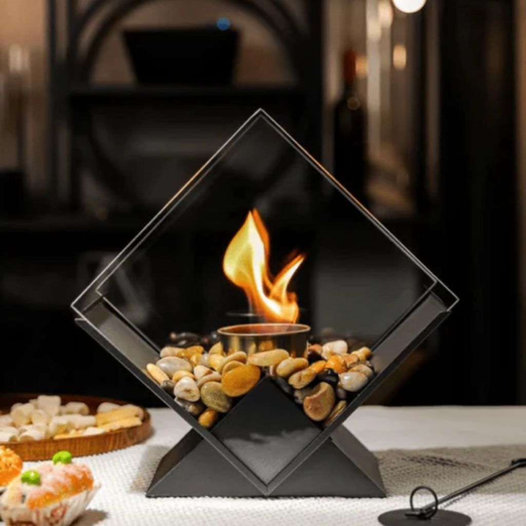 Tabletop Fire Pit Smoke-Free Nordic Glass - Tegulane Global