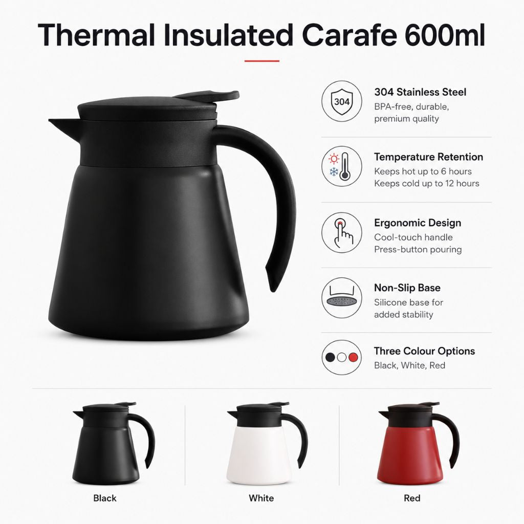 Thermal Insulated Carafe 600ml - Tegulane Global