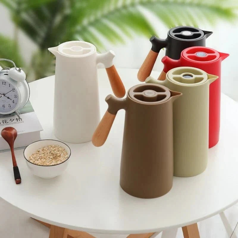 Thermal Jug with Wooden Handle - Nordic Design 1L - Tegulane Global